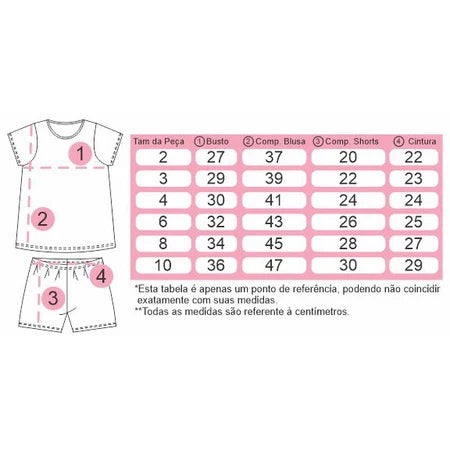 Conjunto de Verão Infantil Menina 2 ao 10