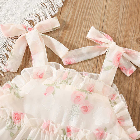 Novo Vestido de Verão para Bebês com Flores Pequenas – Delicadeza e Frescor para os Dias Ensolarados!