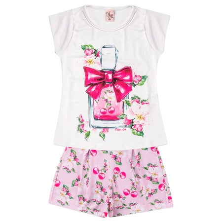 Conjunto de Verão Infantil Menina 2 ao 10