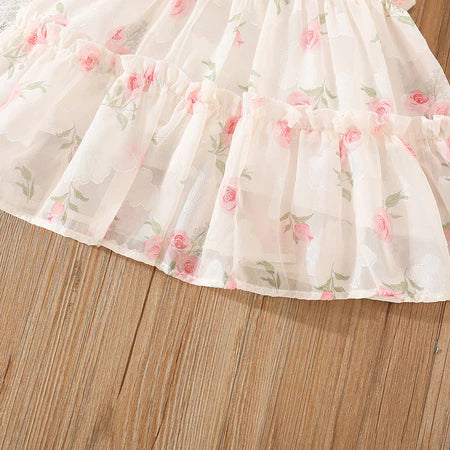 Novo Vestido de Verão para Bebês com Flores Pequenas – Delicadeza e Frescor para os Dias Ensolarados!