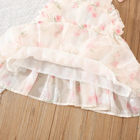 Novo Vestido de Verão para Bebês com Flores Pequenas – Delicadeza e Frescor para os Dias Ensolarados!