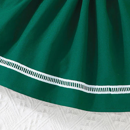 Vestido Elegante de Princesa Floral com Manga Bufante – Um Sonho de Encanto para Meninas