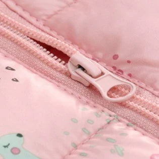 Casaco De Inverno Infantil Grosso de Algodão Estampado