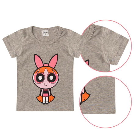 Kit 4 Blusas Meninas Estampadas Cores Sortidas do 3 ao 16 Anos Infantil Juvenil Femininas