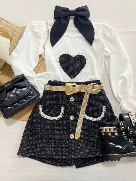 Conjunto Infantil Saia e Blusa Meninas