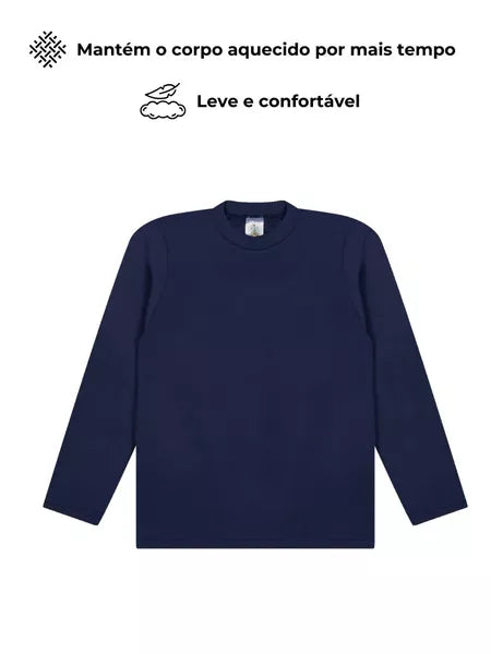 Kit 3 Blusas Térmicas Bebê Menino Manga Longa ou 2 Blusas Térmicas Manga longa Inverno Infantil