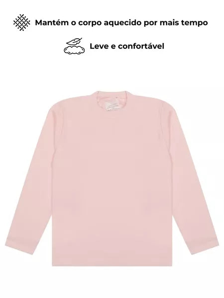 Kit 3 Blusas Térmicas Infantil Menina Manga Longa ou 2 Blusas Térmicas Manga longa Inverno Bebê