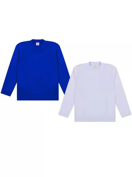 Kit 3 Blusas Térmicas Infantil Menina Manga Longa ou 2 Blusas Térmicas Manga longa Inverno Bebê