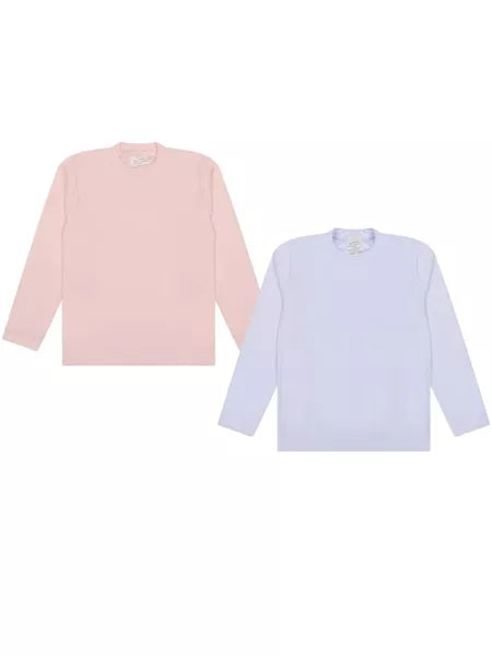 Kit 3 Blusas Térmicas Infantil Menina Manga Longa ou 2 Blusas Térmicas Manga longa Inverno Bebê