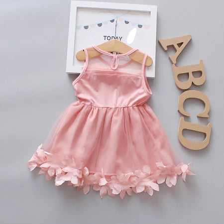 Vestido Chiffon Petal Fashion – Encanto e Leveza para Meninas