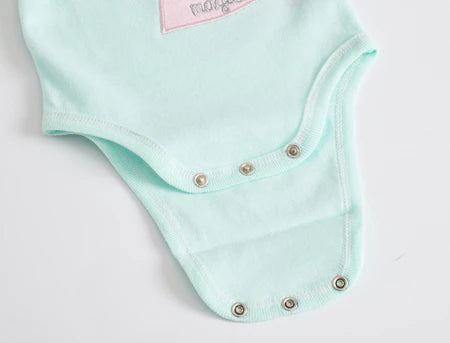 3 Pcs/set Baby Rompers Meninas Unicórnio Fato De Banho 100 % Algodão Roupas Para Recém-Nascidos Bebês Por 0-12 Meses