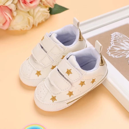 Novos Sapatos Casuais Para Bebês Desenho Do Padrão Amor Princesa Toddler De Sola Macia Primeiro Andar