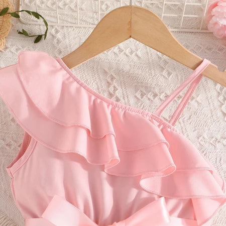 Vestido De Bebê Menina 2-7 Anos Verão Sem Manga Bordados Tulle Moda Vestidos De Princesa Crianças Infantil