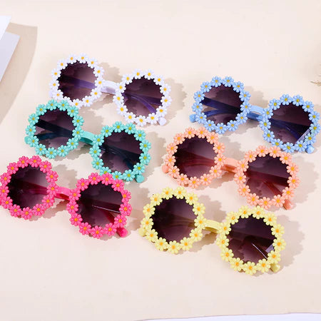Óculos de Sol Girassóis para Crianças Meninas Anti-Ultravioleta Proteção dos Olhos Presentes
