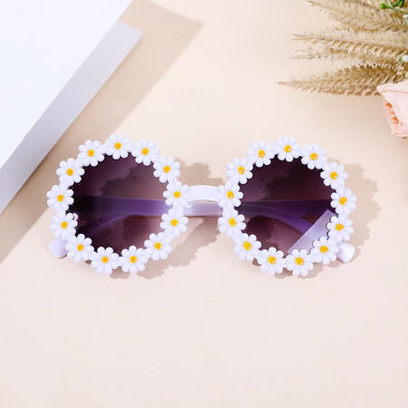 Óculos de Sol Girassóis para Crianças Meninas Anti-Ultravioleta Proteção dos Olhos Presentes